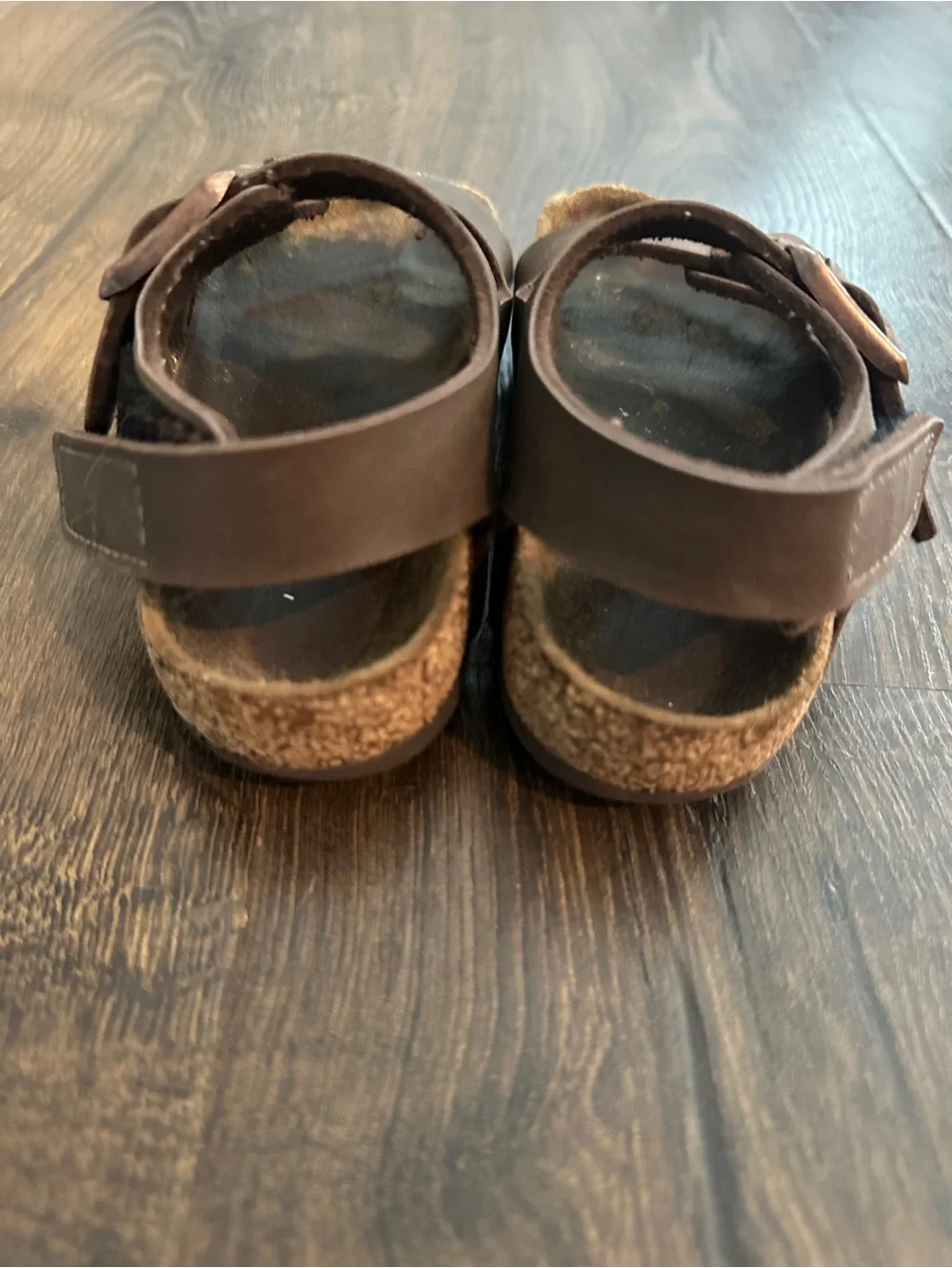 Birkenstock Kids Brown Double Strap Sandals